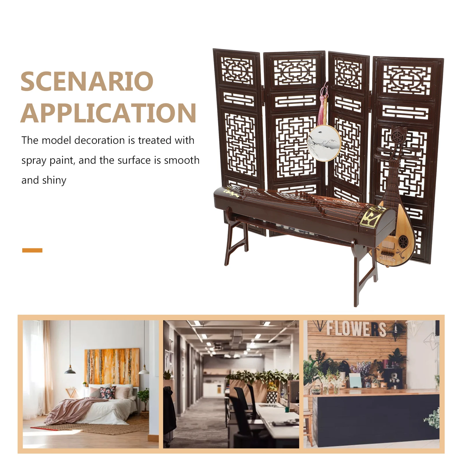 

4 шт. круглый вентилятор, имитация древней мебели, украшения для офиса, реквизит для фотосессии, миниатюрная модель из полипропилена