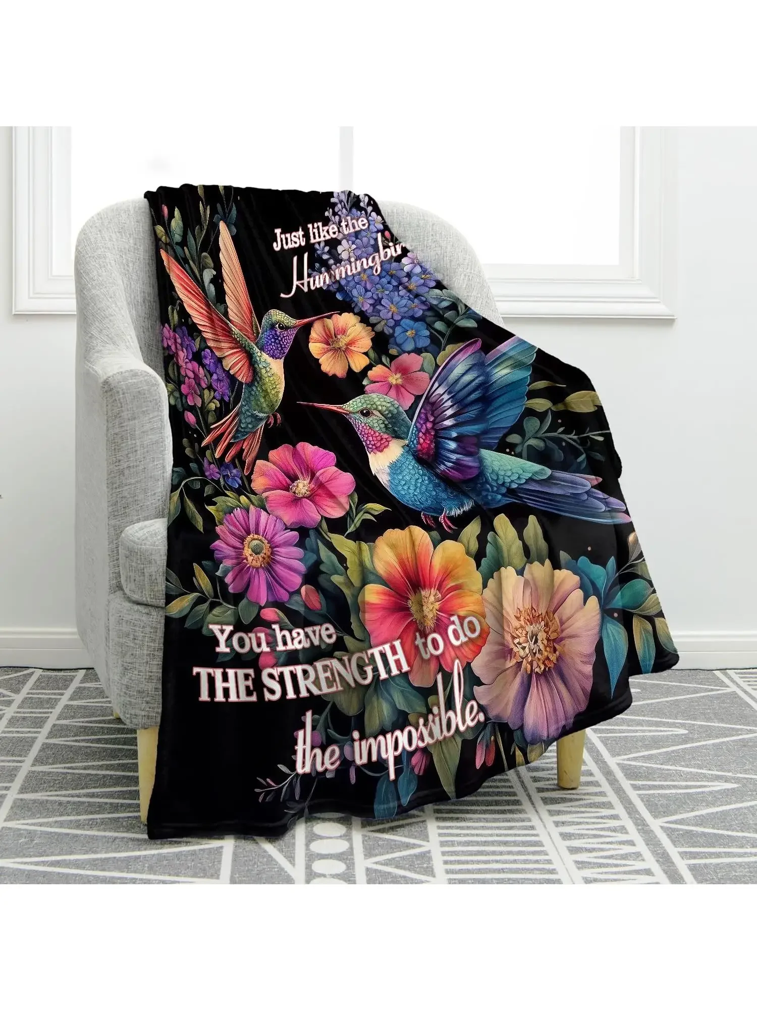 Warm Bedspread Soft Cozy Throw Blanket Printed Sofa Blanket For Bed Couch Travel Office Nap All Season Blanket Gift
