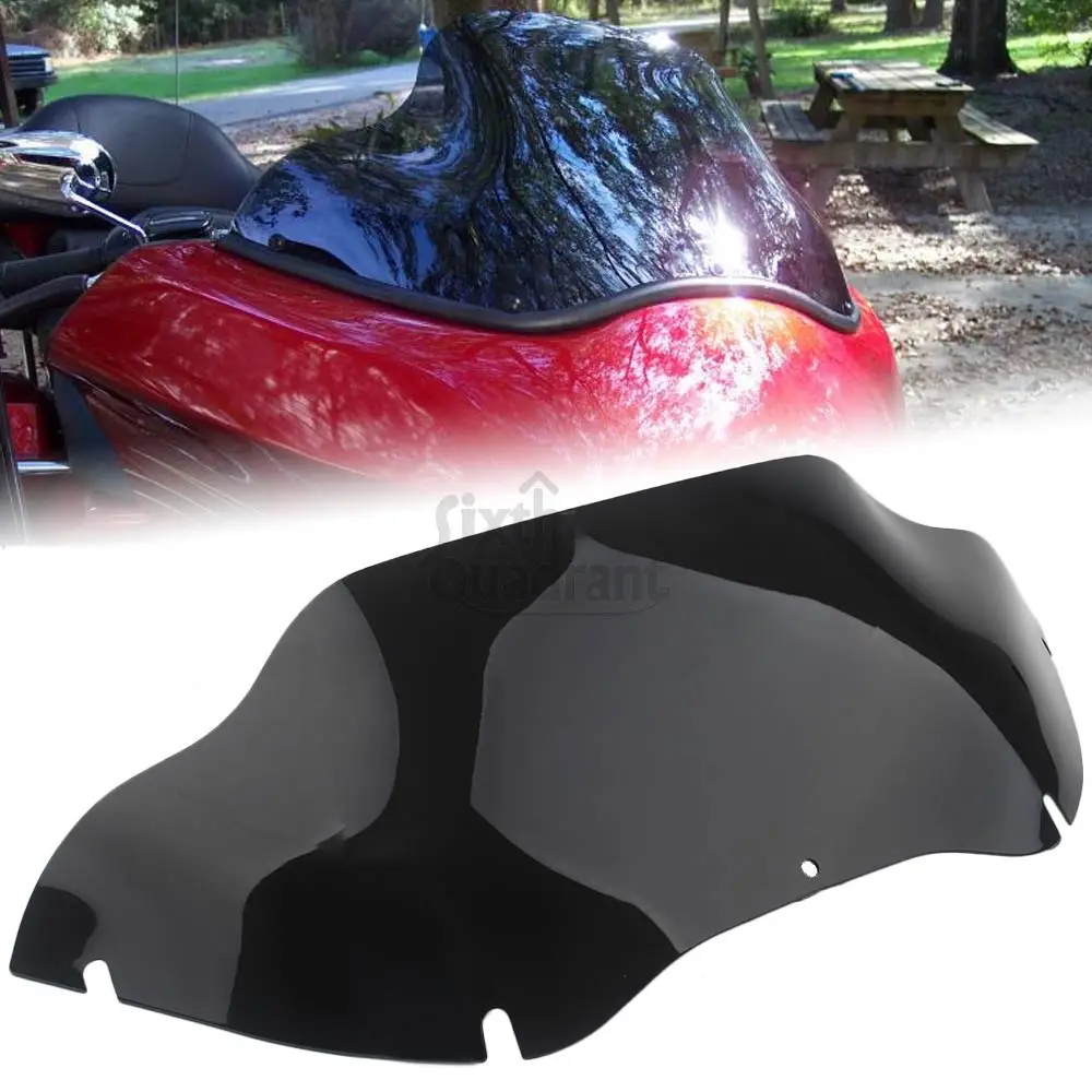 

Мотоциклетный 9,5 "обтекатель лобового стекла, дефлектор ветрового стекла для Harley Touring Road Glide EFI CVO Custom FLTR FLTRX 1998-2013