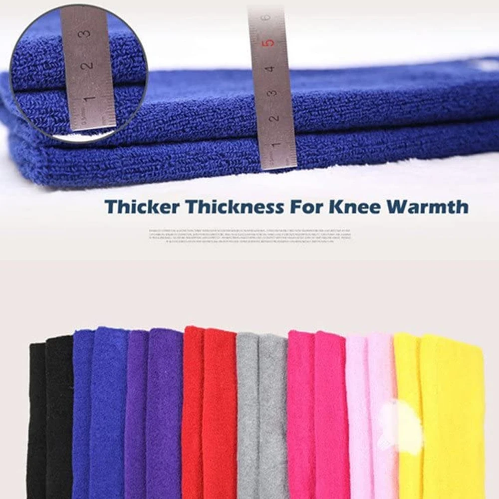 Unisex elastische Handtuch-Knieschoner, Kniebandage für ältere Menschen, Sport, warme Thermo-Kniebandagen zur Linderung von Arthritis, 1 Paar – Detail 1