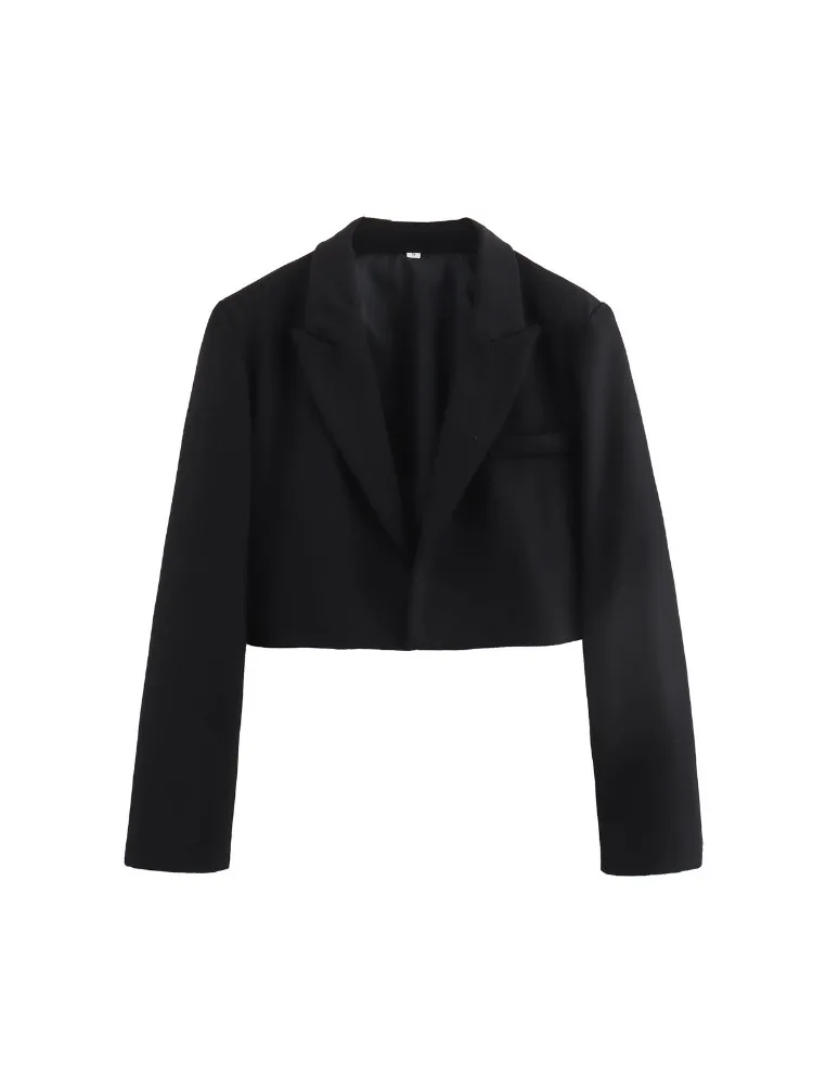 YYAHAHAS Best Seller Short Blazer Women EU US Street Style Cropped Lapel Suit Jacket Casual Tops Wholesale