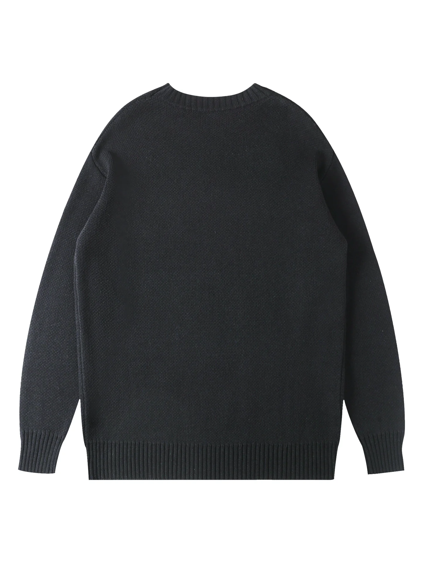 

Свободный вязаный свитер унисекс с круглым вырезом, теплый, простой, в американском стиле, осенне-зимний, модный бренд HDNJ PUNK