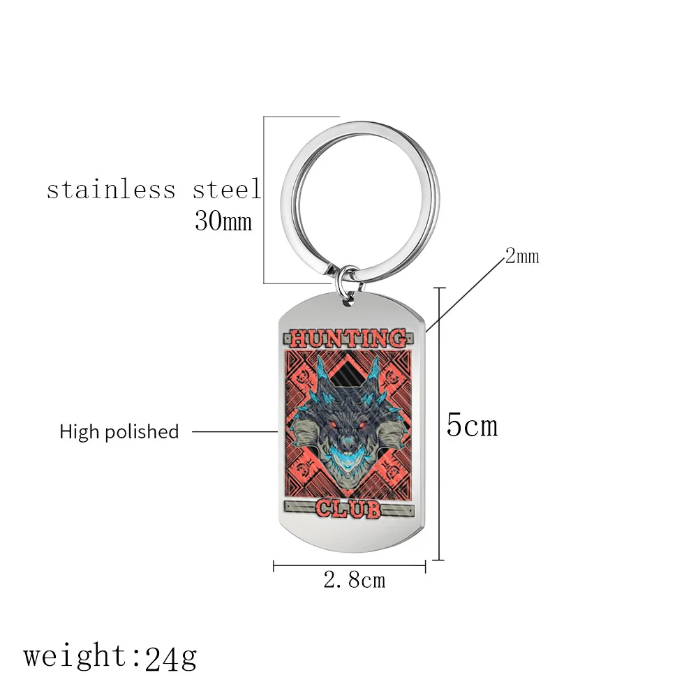 Anime Monster Hunter Tri Dragon Cosplay Metal Alloy Key Chain Keychain Pendant Prop Accessories Gift