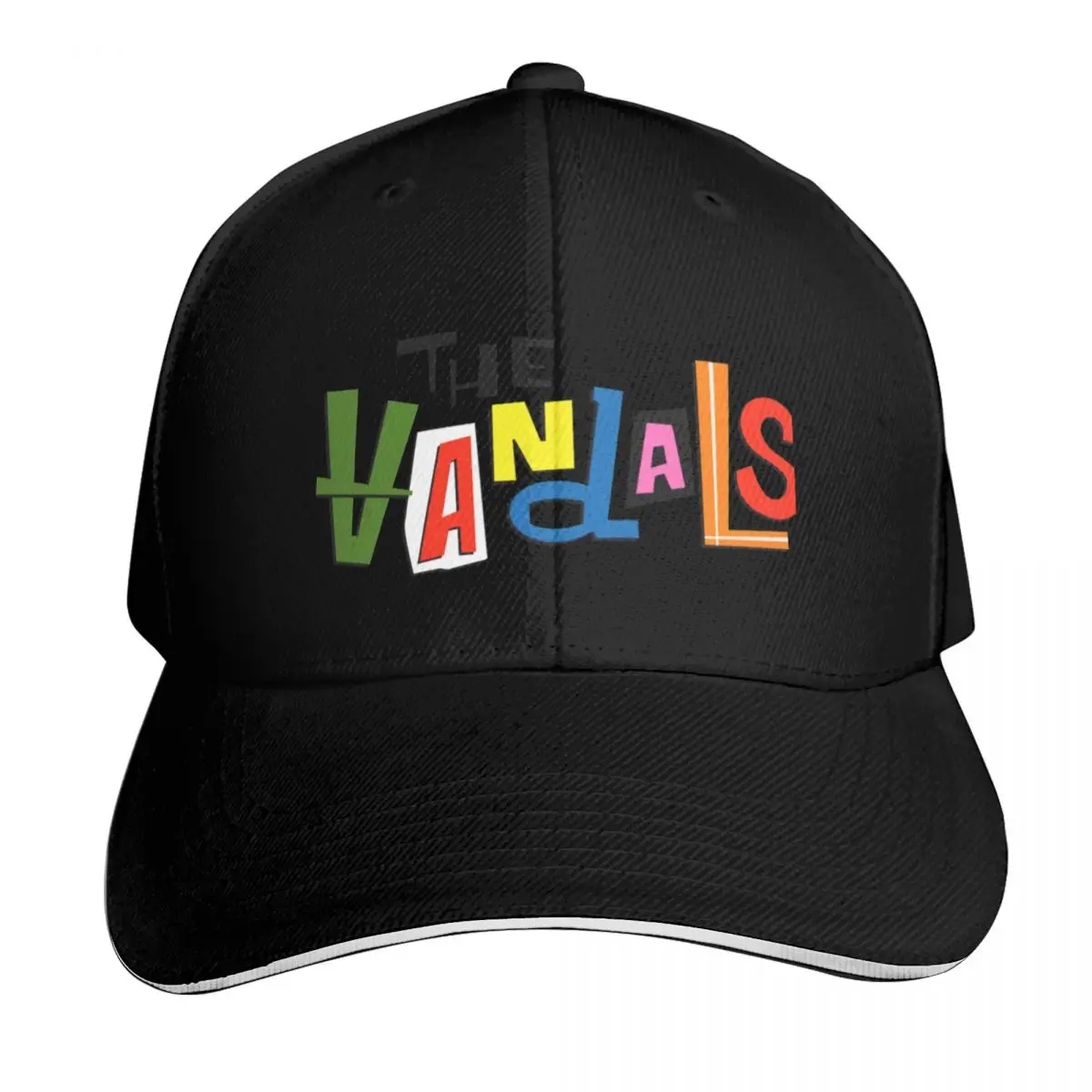 The vandals band Baseball Cap Contrast Two Tone Brim Snapback Flat Bill Strapback Dad Hat