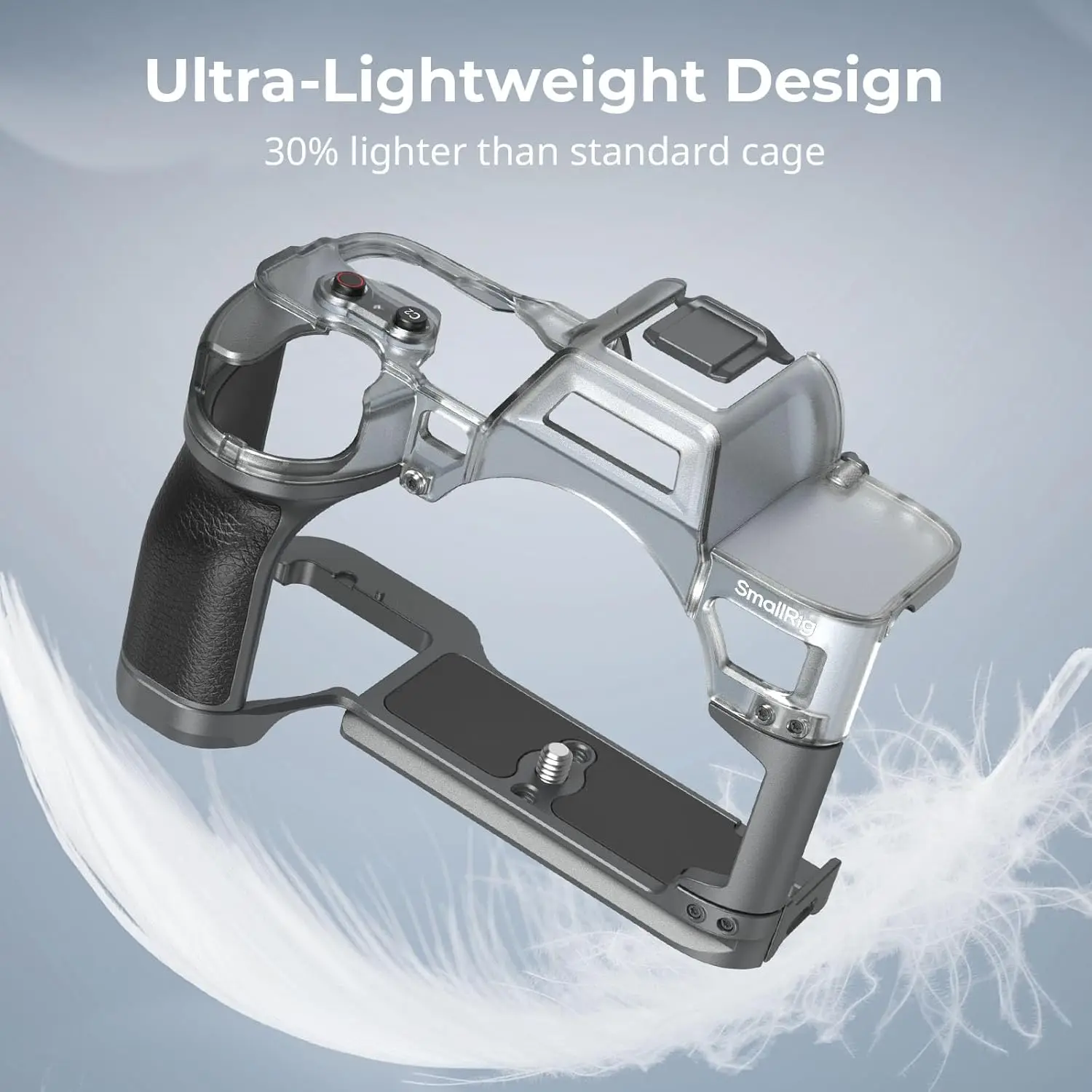 SmallRig HYBRID Modular CAGE ป้องกันเต็มรูปแบบกล้องพร้อม Grip และแผ่นสําหรับ Arca-Swiss สําหรับ Sony Alpha 7 IV