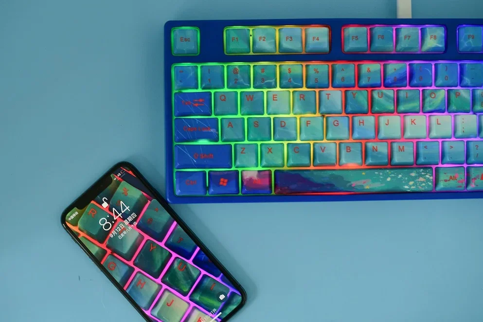 [Clouds and Mist] Mechanical keyboard five-sided sublimation personalized PBT, OEM keycaps