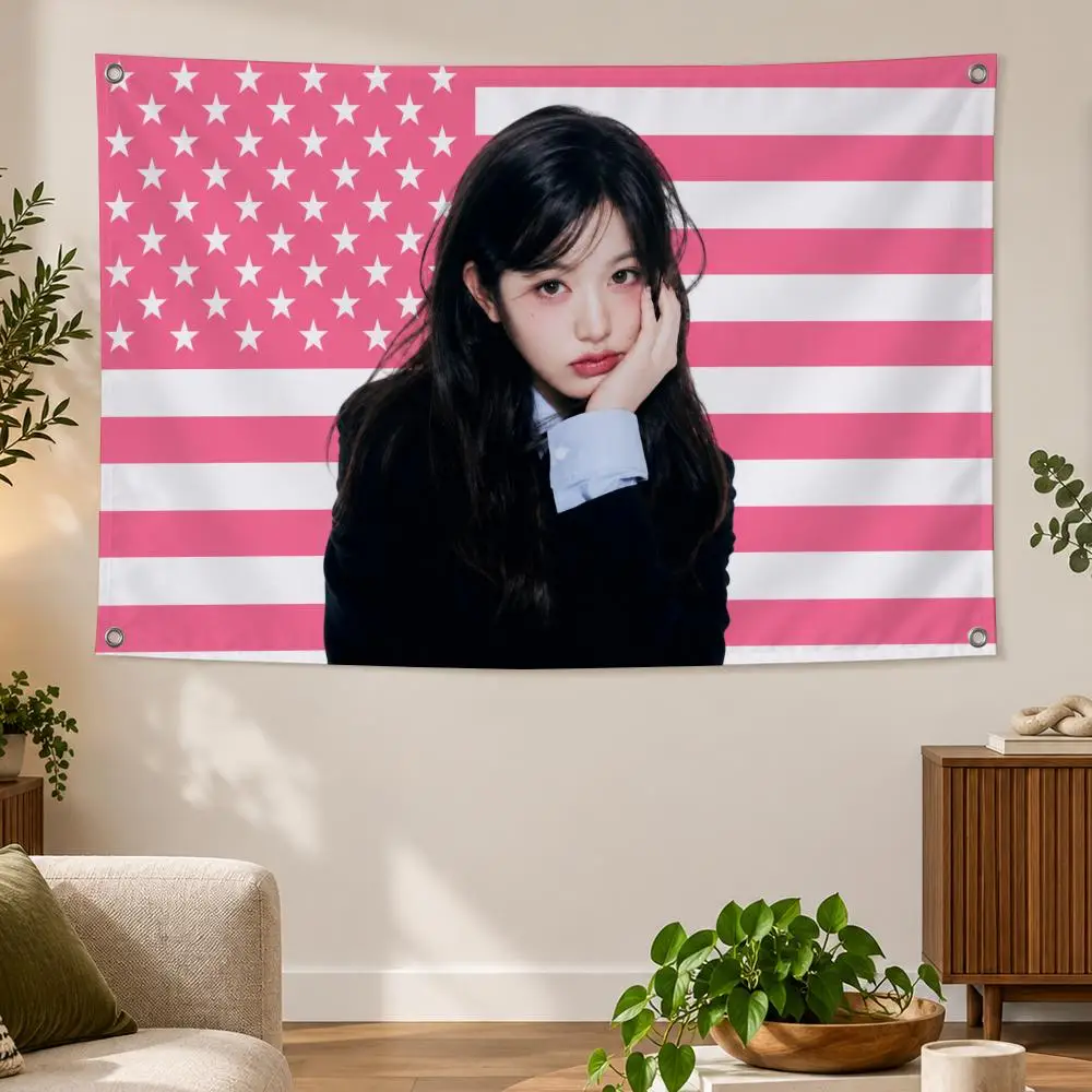 Singer Korean Pop Glamorous Music J-Jang Won-Young Flags Banner Decor for Bedroom,Garden,Party,Club,Indoor Outdoor, Fan Gift