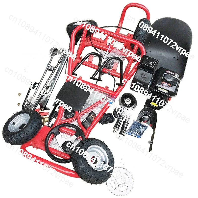 168CC modified four-wheel motorcycle drift go kart complete set of vehicle frame accessories gasoline road tire assembly