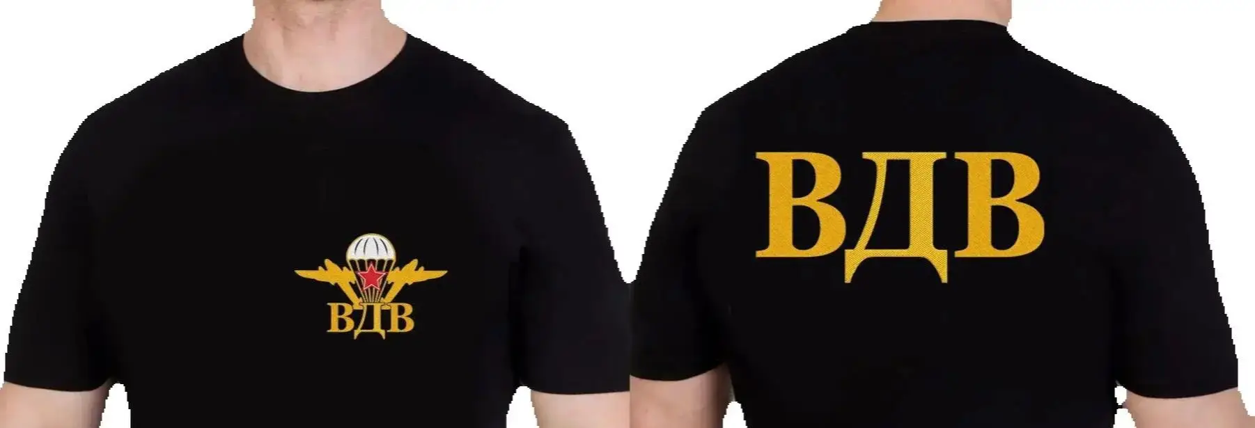 

Советская военная культовая русская футболка с гербом ВДВ, 100% хлопок, с круглым вырезом, летняя повседневная мужская футболка с коротким рукавом, размер S-3XL