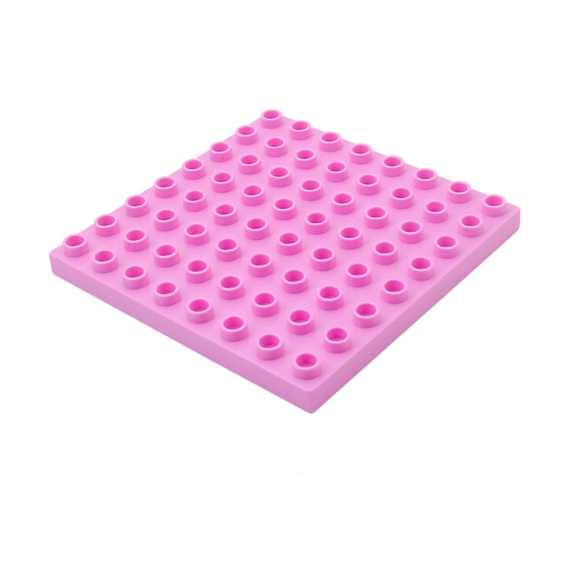 Décennie s de construction de grande taille pour enfants, plaque de base double face, briques compatibles, jouets créatifs en plastique, cadeau pour