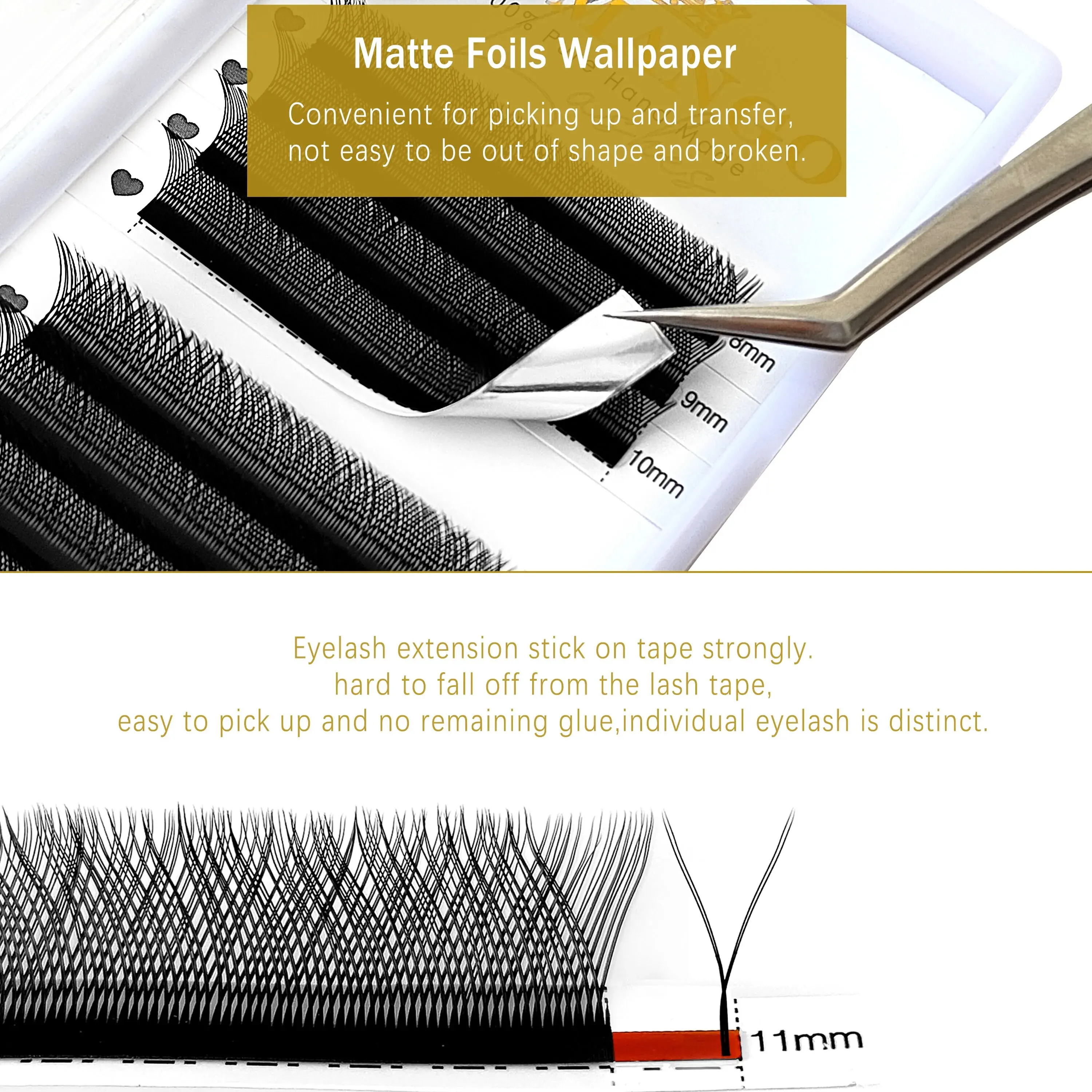 CoMango YY Shape Lashes 2D 0.07 Faux Mink C/D Natural Soft Brazilian Eyelash Premade Volume Fan Lashes Extension