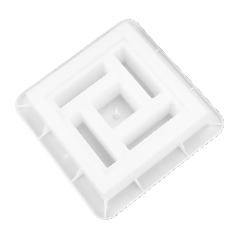 Plastic Hollow Brick Mold 20*20*6cm Square Wall Brick Mould 3D Carving Anti-Slip Window Flower Fence Making Mold Garden Wall