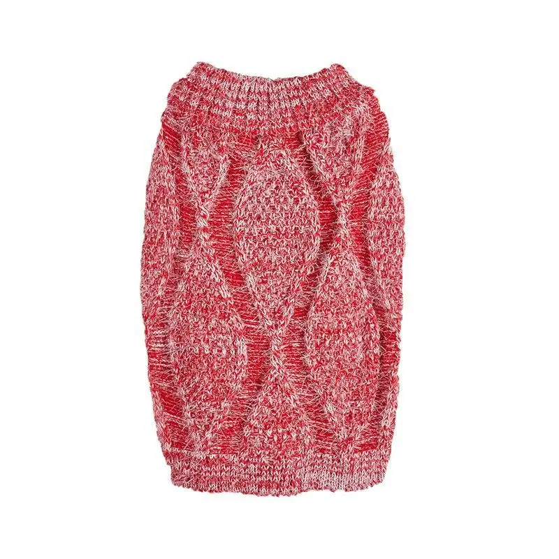 جرو الملابس بلون تشيهواهوا البلدغ البلوزات الصوف محبوك البلوز للكلاب الصغيرة الخريف الشتاء ملابس الحيوانات الأليفة XS-L #4