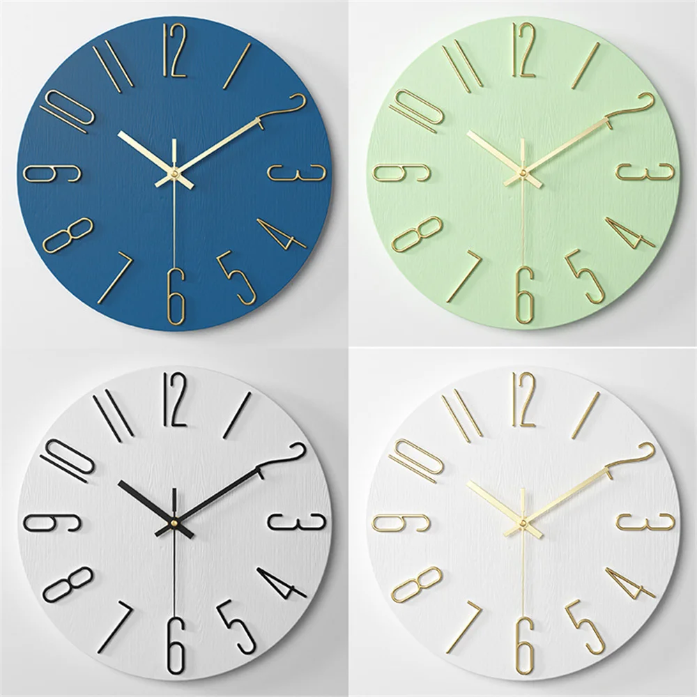 Wall Clock Battery Powered Clocks 12 inch Small Clock Analog Clock Suitable for Home Office Bedroom Kitchen Classroom School