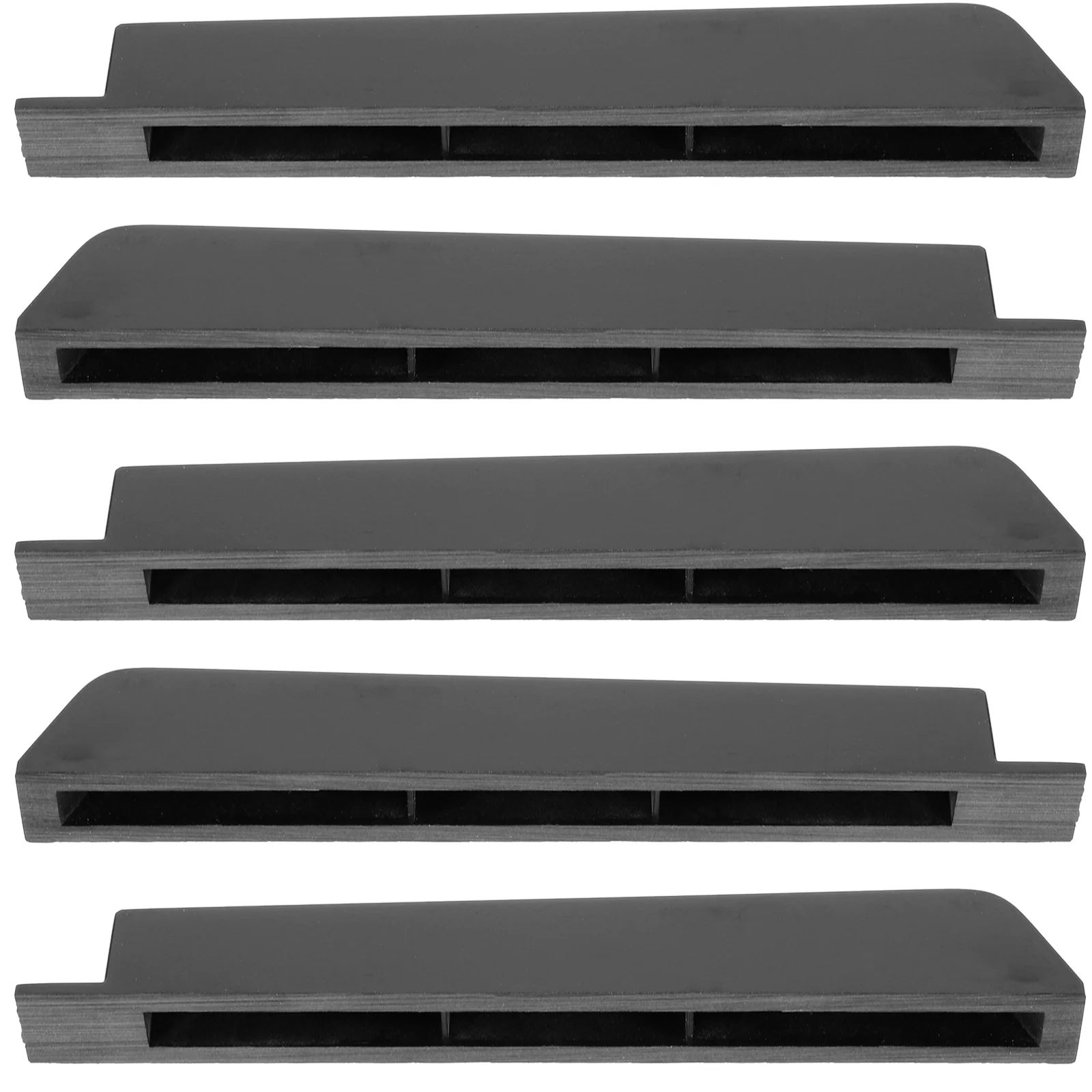 5 Pcs Piano Black Key Accessories Keyboards Keytops Major Keys Plastic Musical Instrument Part Repairing Gadgets Replacing