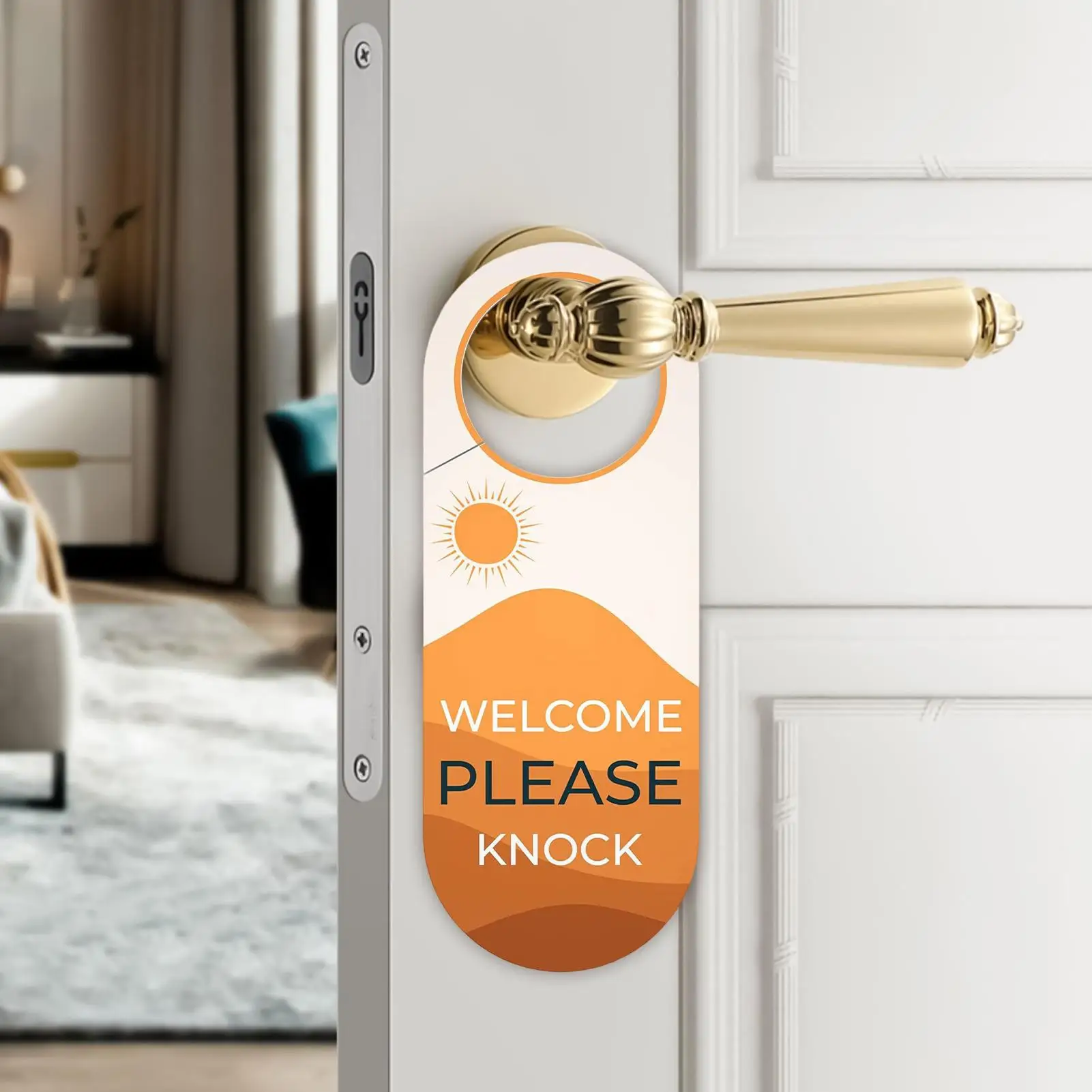 Double-Sided Please Do Not Disturb Door Sign Please Knock Signs Door The Hotel Conference Bar By Knocking English Home Decor