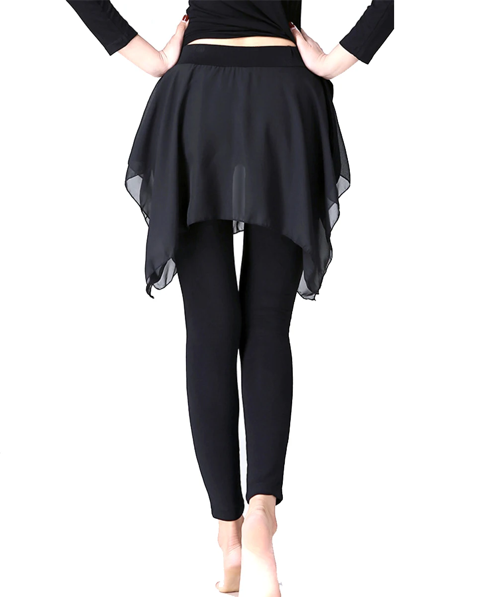 Leotardo de Ballet 2 en 1 para Mujer, Falda de Danza de Gasa de 2 Capas, Leggings de Práctica, Pantalones Ajustados, Ropa Deportiva para Gimnasio, Yoga y Ejercicio