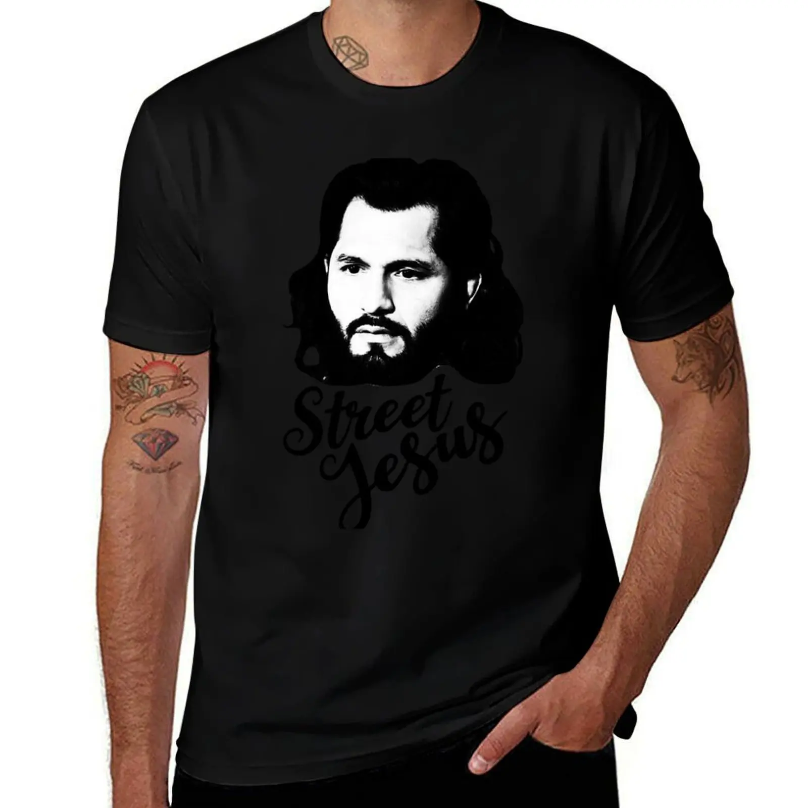 Street Jesus Jorge Masvidal T-Shirt Plus Size Simple Casual Top T-Shirt