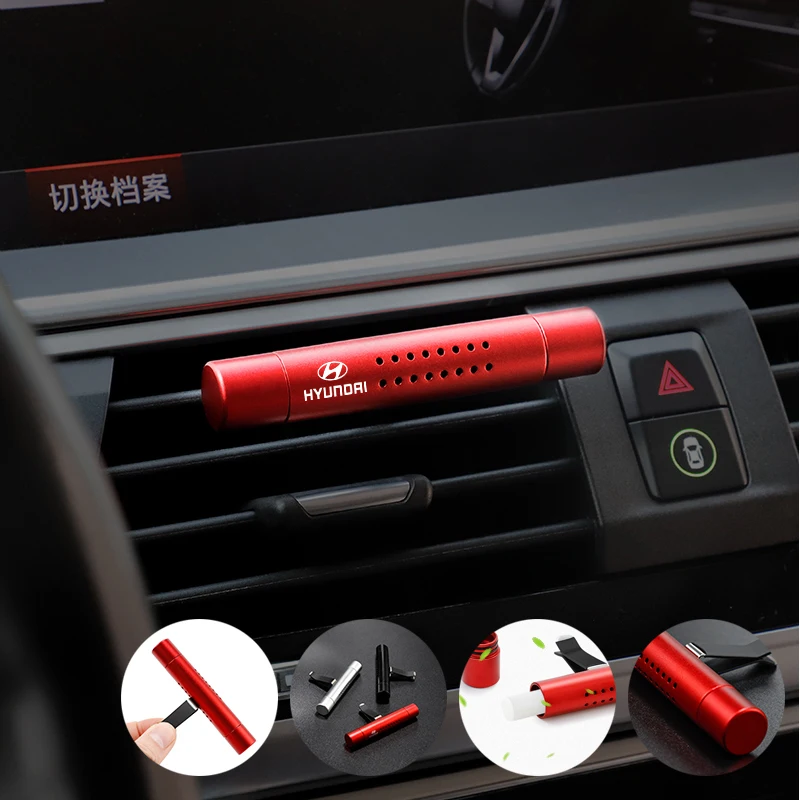 Car Air Outlet Perfume Clip Lasting Aromatherapy Interior Accessories For Hyundai Genesis N-LINE Tucson Elantra Azera Solaris