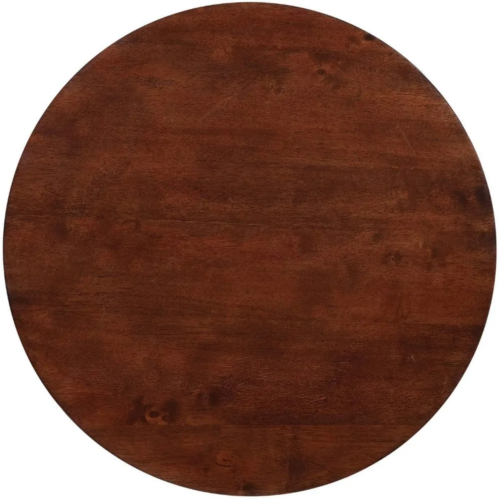 Convenience Concepts American Heritage ronde salontafel met plank voor woonkamer, 30(L) x 30(W) x 18"(H), espresso tafels