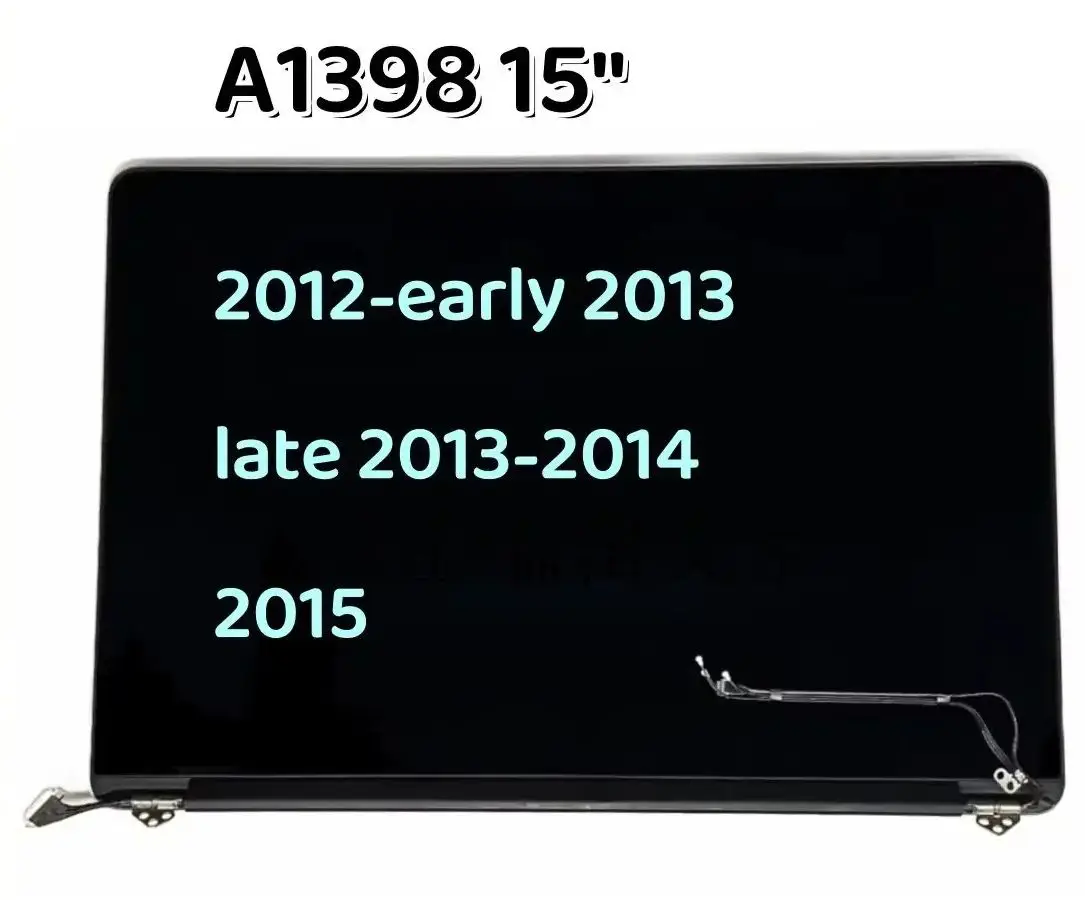 맥북 에어 레티나 프로 13인치 15인치 A1466 A1425 A1398 A1502 실버 2012-2017년용 신형 Jlbt LCD 스크린