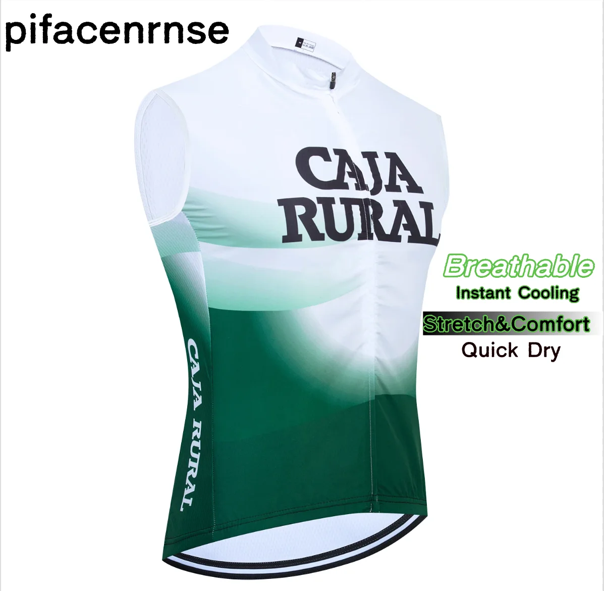 Chaleco de Ciclismo Blanco 2025 CAJA RURAL Team Pro, Cortavientos, Maillot, Ropa Ciclismo, Camiseta para Ciclismo