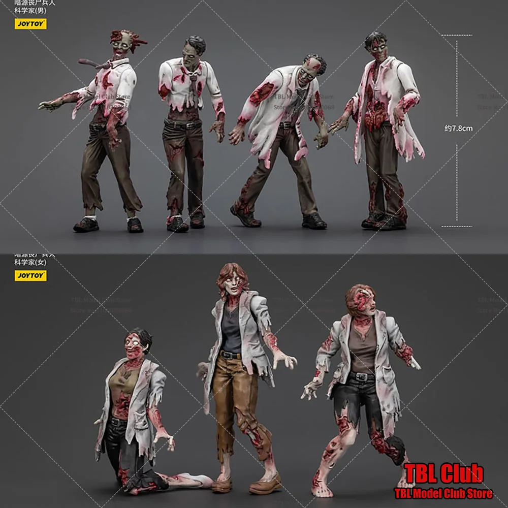 

[Pre Order] Original JOYTOY 1/25 Scale Collectible Zombie Figure Scientists 7.8cm Male Female Action Figure Model Doll Toys