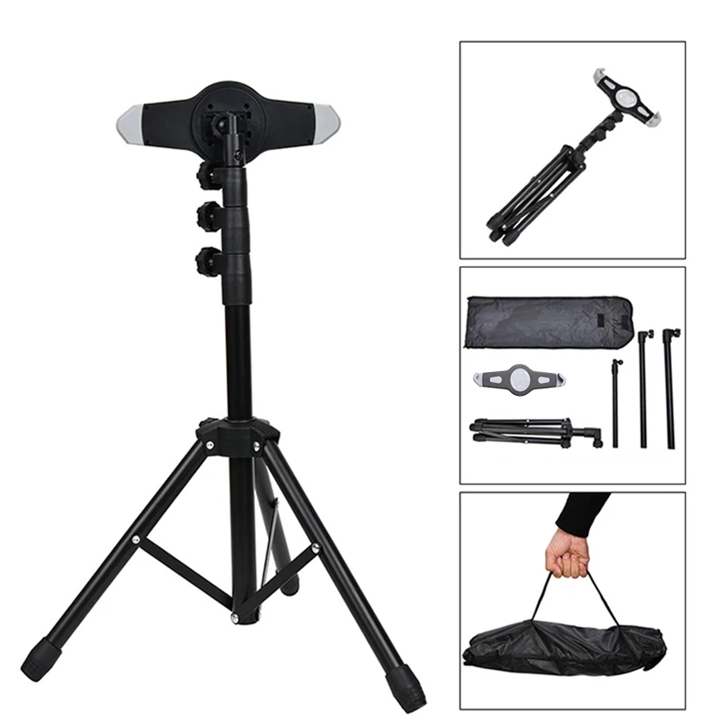 Foldable Floor Tablet Tripod Stand Mount for iPad Samsung Lenovo Huawei Xiaomi Universal 7 - 15 Inch Tablet Holer 360 Rotating