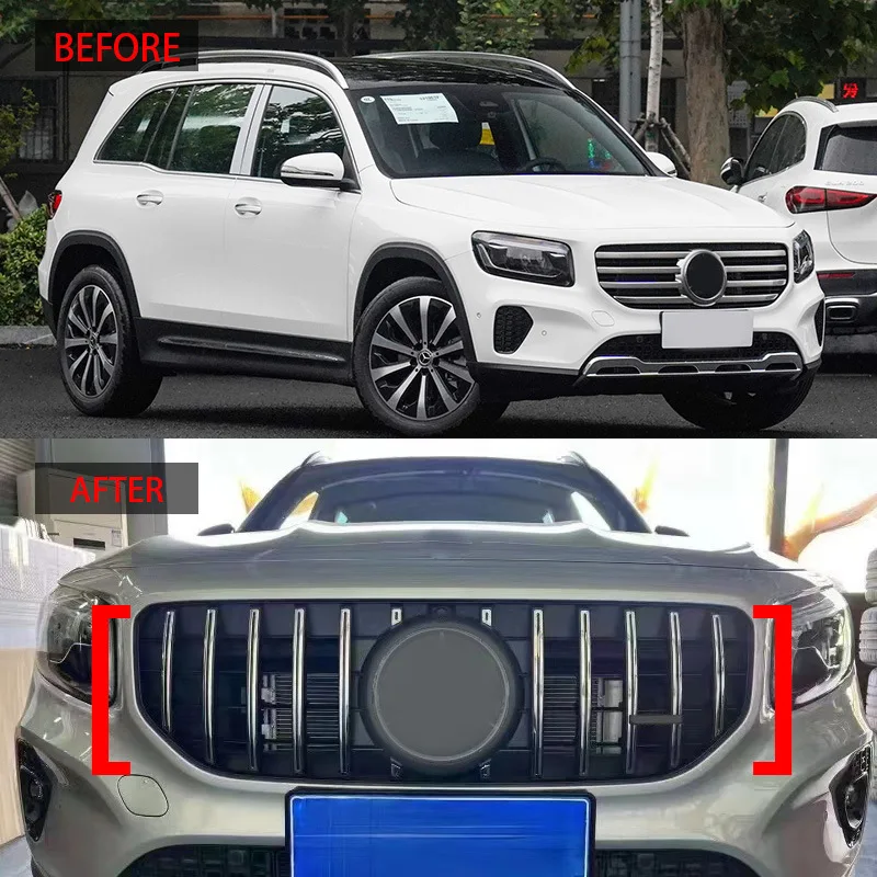 Fit for 2024 Mercedes Benz GLB regular version changed to GT model with vertical bar grille,