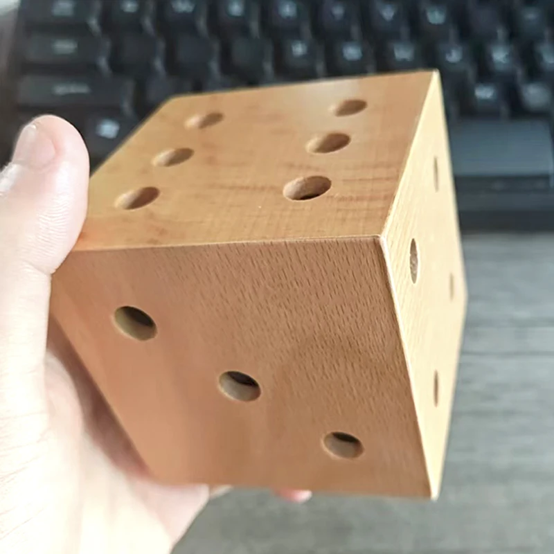 Drewniany Labirynt Marmurowy Labirynt Gra 3D Kostka IQ Trening Logiczny Łamigłówki dla Dorosłych i Dzieci Zabawki Edukacyjne Luksusowe Prezenty