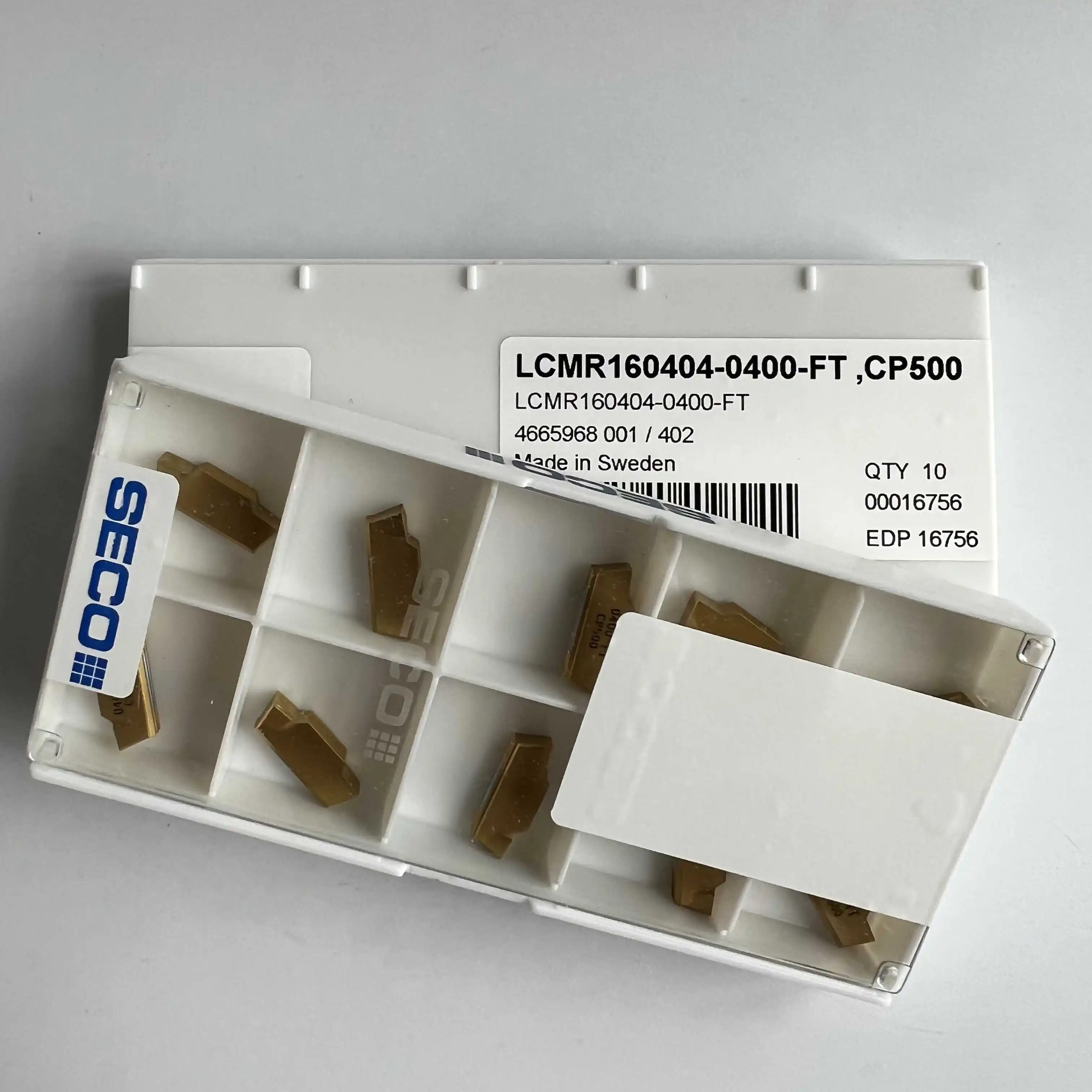 

Original blade LCMR160404-0400-FT,CP500 /Carbide CNC Blade 10 Pieces