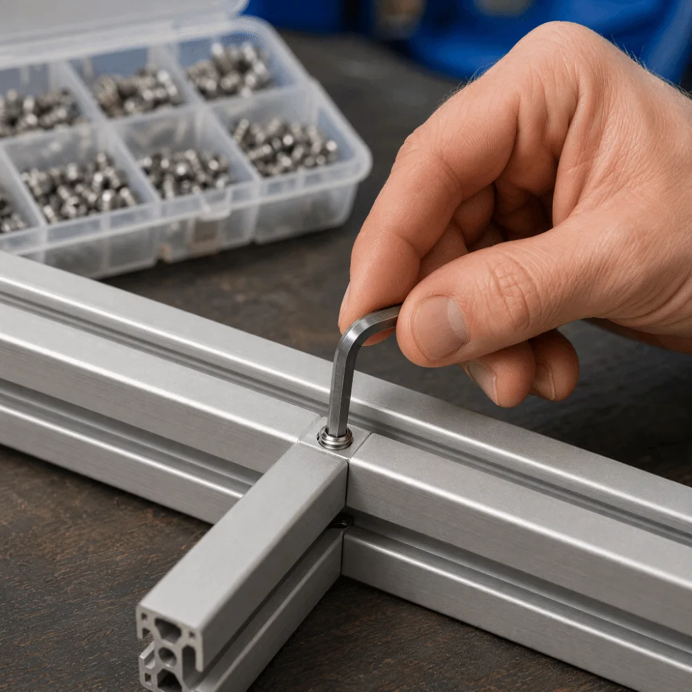 200PCS Precise Stainless Steel Grub Screw Set Silver M3 to M8 Inner Hex Screw Concave End Screw Tight Joint Tool