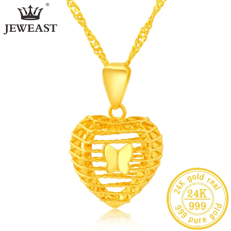 

JLZB 24K Pure Gold Pendant Real AU 999 Solid Gold Charm Beautiful Trendy Classic Party Fine Jewelry Hot Sell New 2023