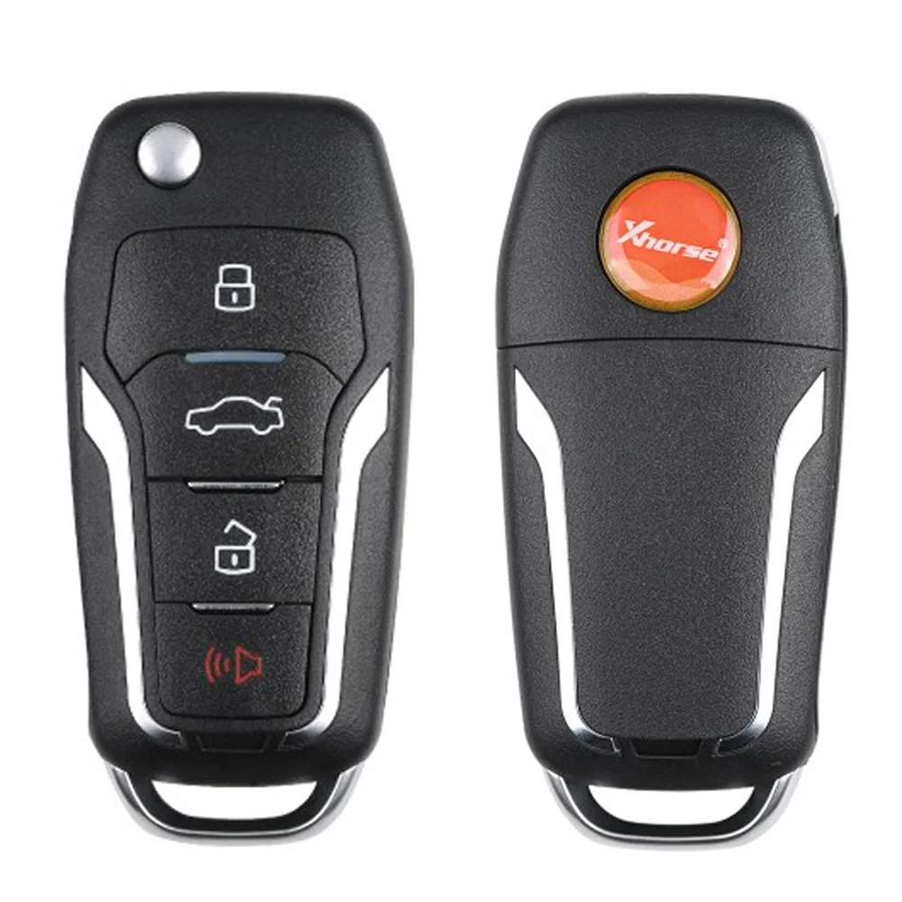 5/10 Pcs XKFO01EN Xhorse XK Wired Remote Key VVDI Car Key 4 Buttons Universal Flip Remote Key For Ford Condor