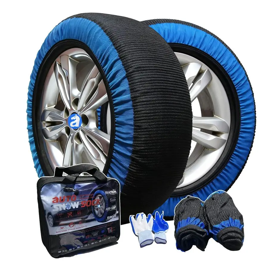 

AntiSkid Safety Ice Mud Tires Snow Chains 3D Traction Wave PatternampIntegrally Woven Auto Snow Chains L