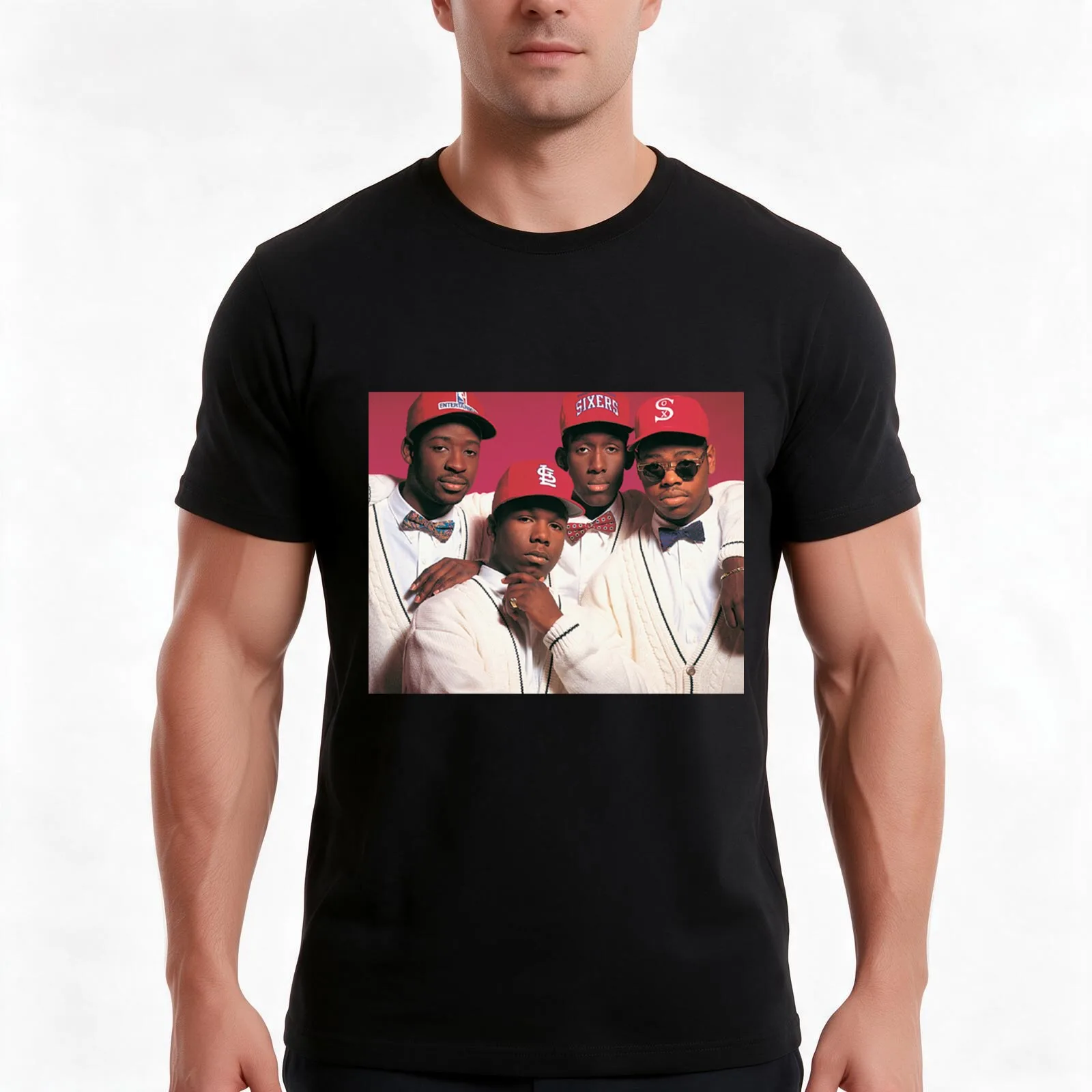 Boyz II Men R&B ballads acappella 8 T-Shirt Summer Casual Cotton Tee Oversized Streetwear Tops Vintage Graphic Print
