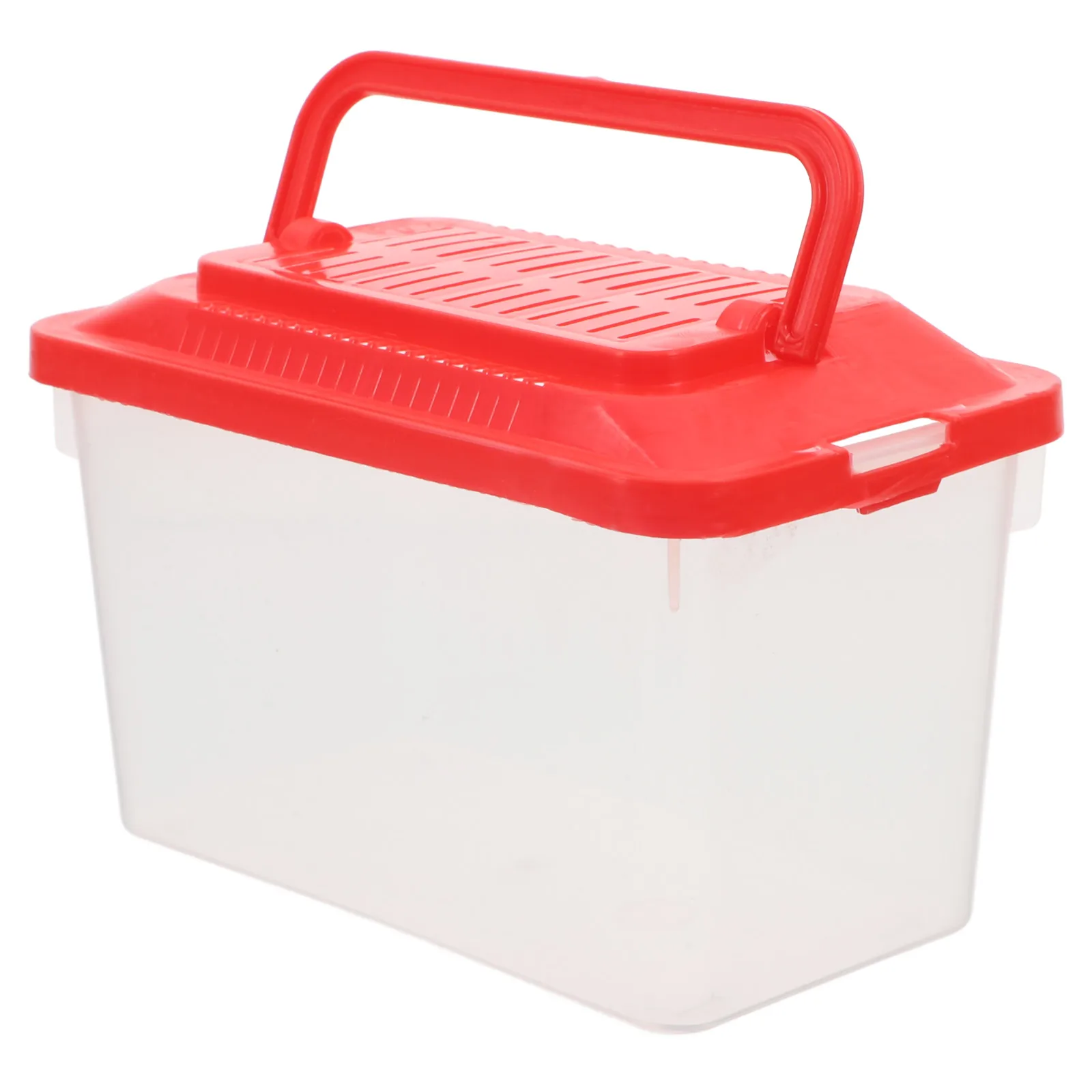 

Fish Tank Box Baby Portable Aquarium Clear Mini Tanks Plastic Bowls Terrarium Travel Cage Hamster Transport Waterproof Easy