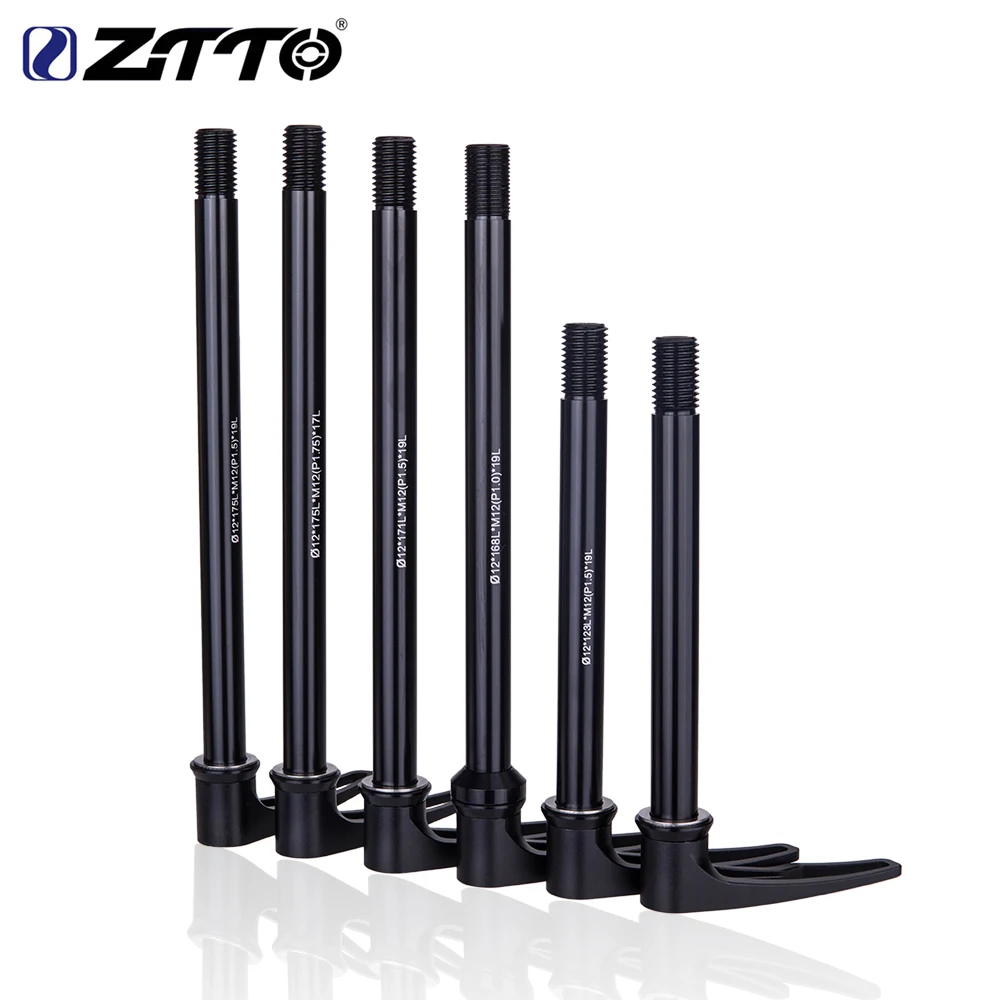 ZTTO MTB Thru axle Road Bike Shaft Front hub Rear hub Skewers 12mm 15mm Wheel Axis Hub Shaft 12x142 12x148  FRONT 12X140 FORK