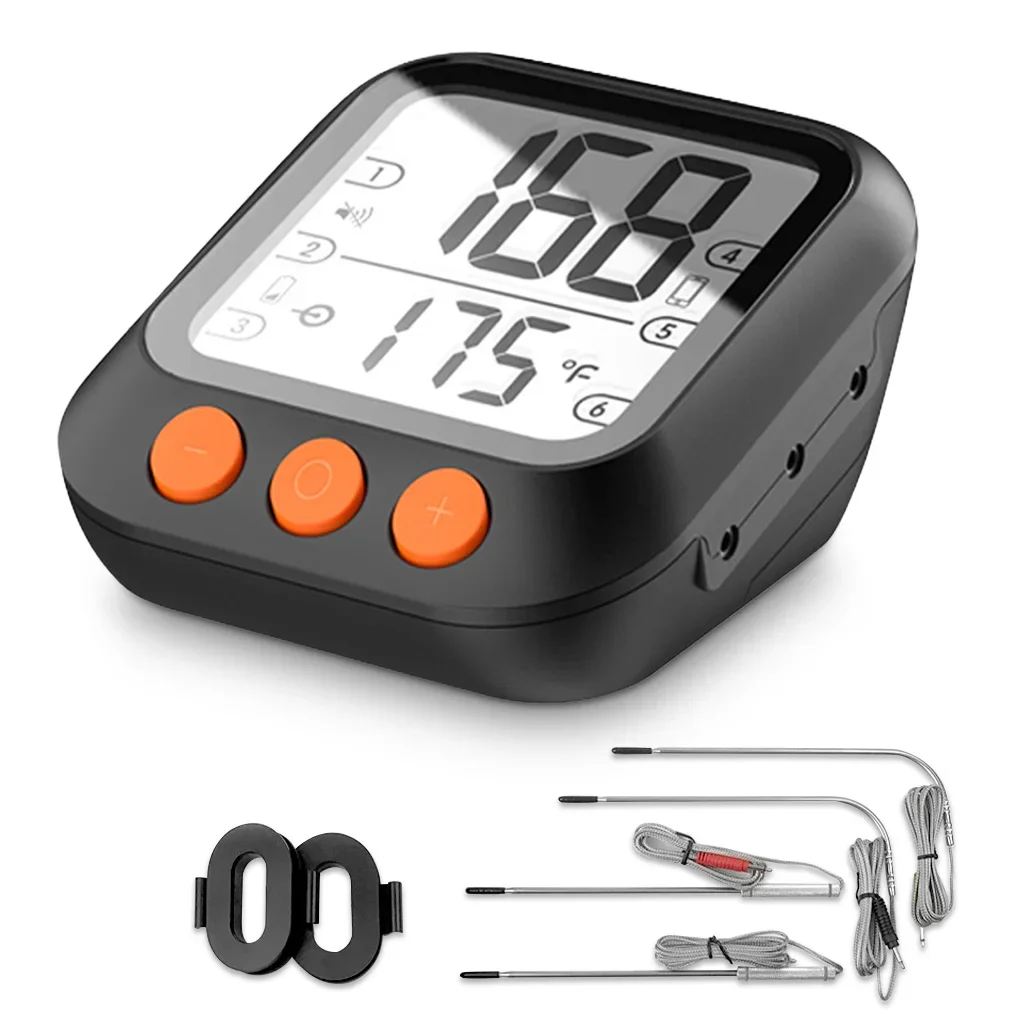 Tuya Smart BBQ Barbecue Grill Meat Thermometer Tuya Smart Life Mobile APP Control BBQ Water Temperature Measurement