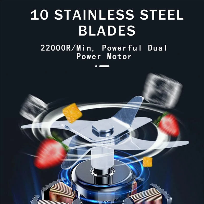 Портативный блендер BAAN, мини-многофункциональная соковыжималка для льда, подходит для занятий спортом на открытом воздухе, путешествий