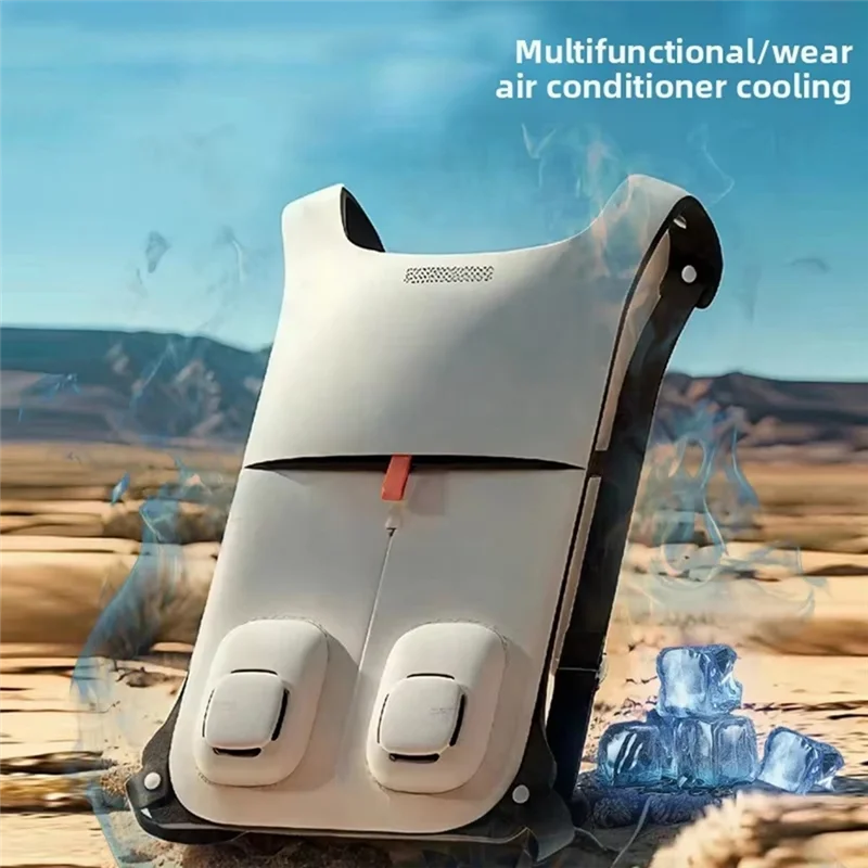 Nowy kombinezon chłodzący z poduszką na plecy, klimatyzacja, półprzewodnik, do użytku na zewnątrz, na plac budowy, redukcja temperatury, nowy model 2025