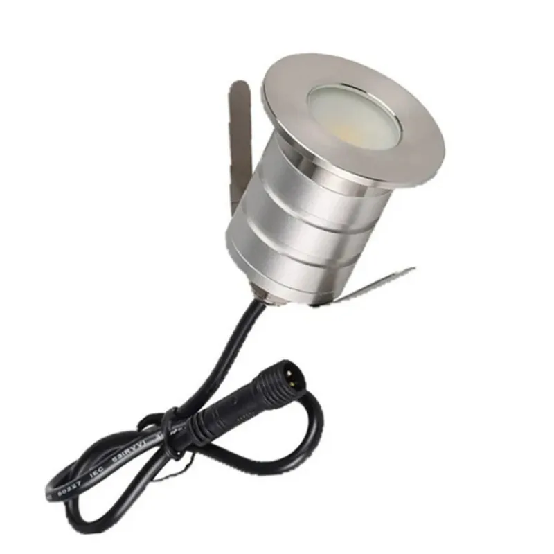 LED In-Ground Well Lights Anti-Glare,1W 12V-24V DC, IP67 Waterproof Recessed Lamp Buried Underground Outdoor Landscape Lighting