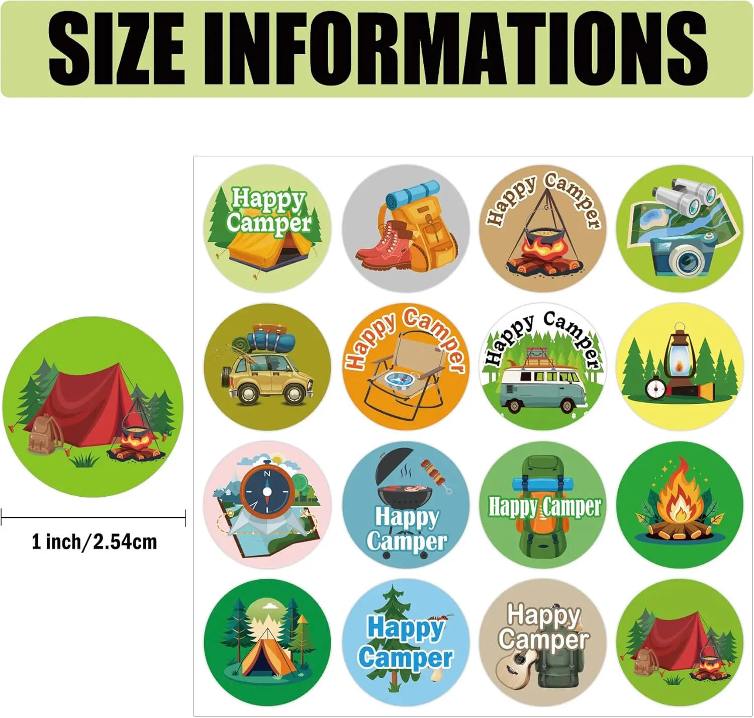 

800 наклеек для путешествий и кемпинга: Happy Camper, палатка, костер, гитара, карта, камера, дорожная сумка, автомобильные тематические наклейки, природа, кемпинг, активный отдых