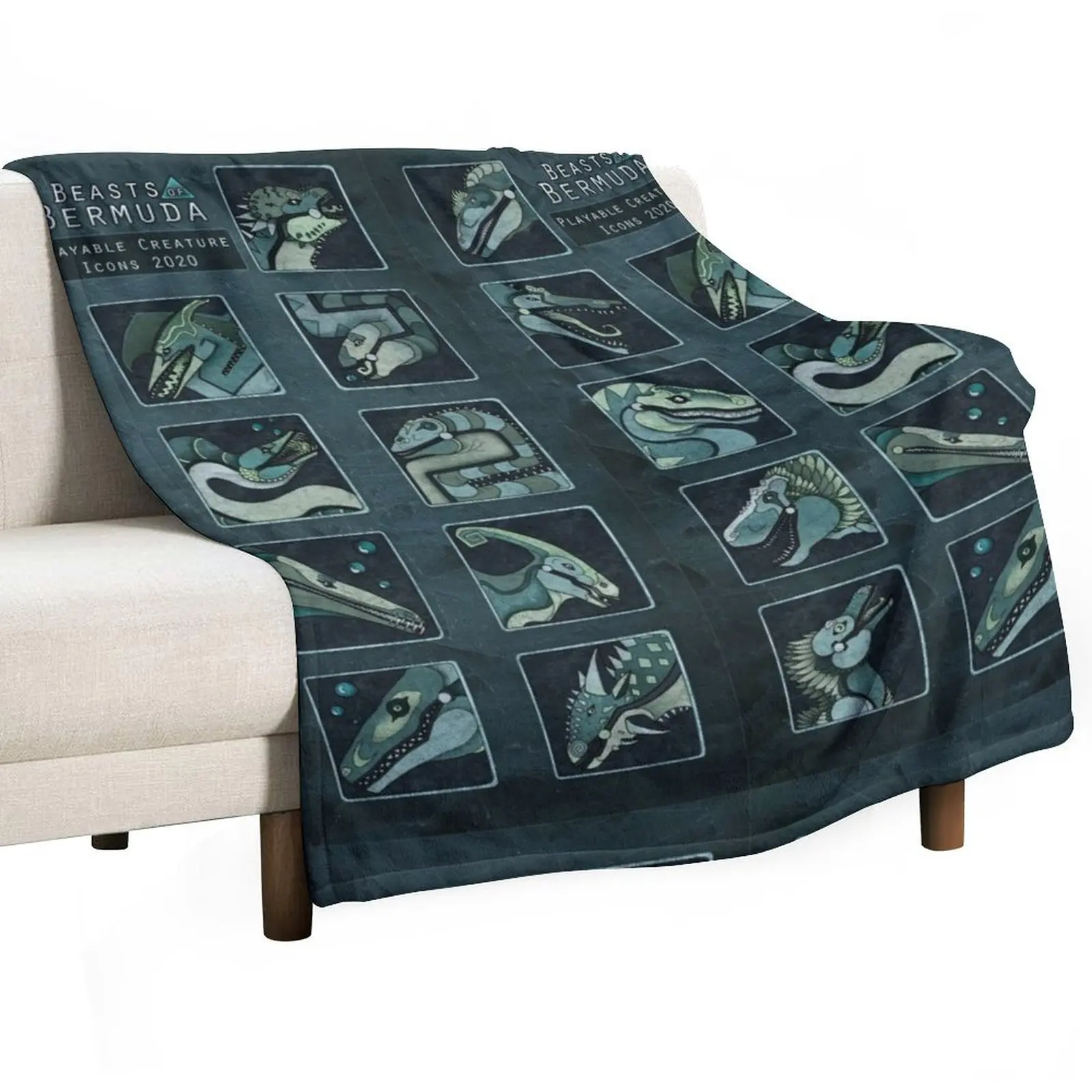 Playable Creature Icons 2020 Throw Blanket For Sofa Thin Luxury Thicken Blankets