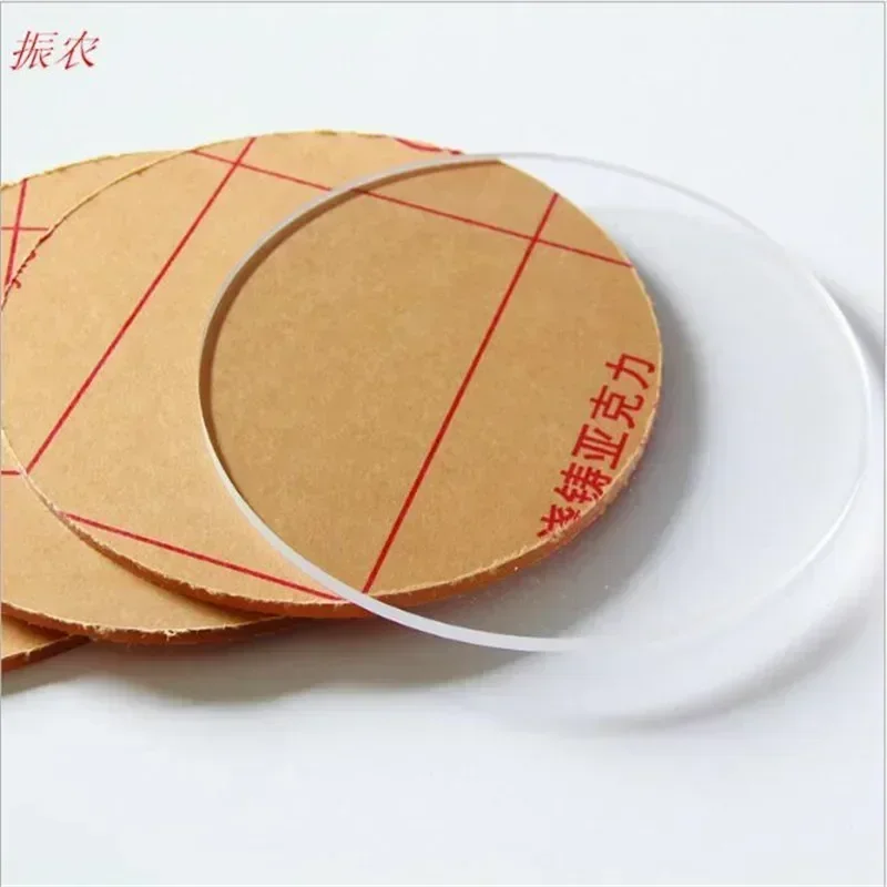 5pcs Thickness 2mm Round Plastic Sheet Acrylic Board Organic Glass Polymethyl Methacrylate Customized Cutting Service