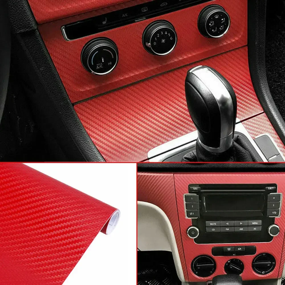 1pc Auto Interior Styling Decoration Sticker Car Scratch Resistant Protective Film Carbon Fiber Vinyl Motorcycle Car Accessories