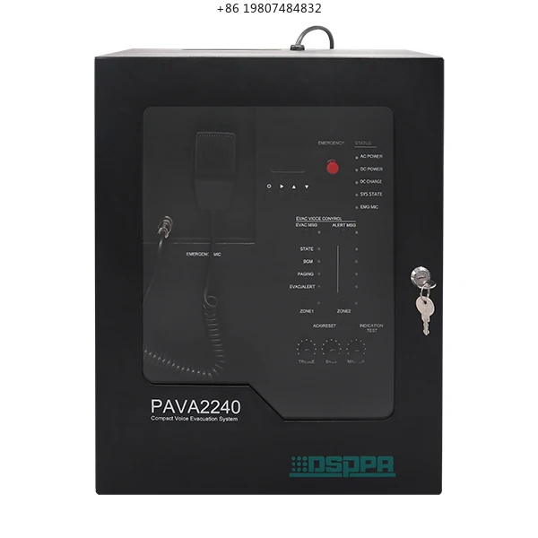 

Aliexpress 2 Zone LED Fire Alarm System Host Console with PA Voice Evacuation & Microphone Amplifier for School Restaurant