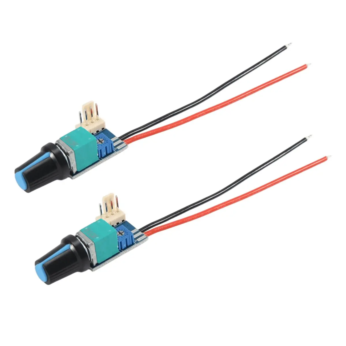 Nices 2PCS DC12V 4 Pin PWM Fan Speed Controller Board with Knob Switch Electrical Equipment Governor for Computer Case Fans