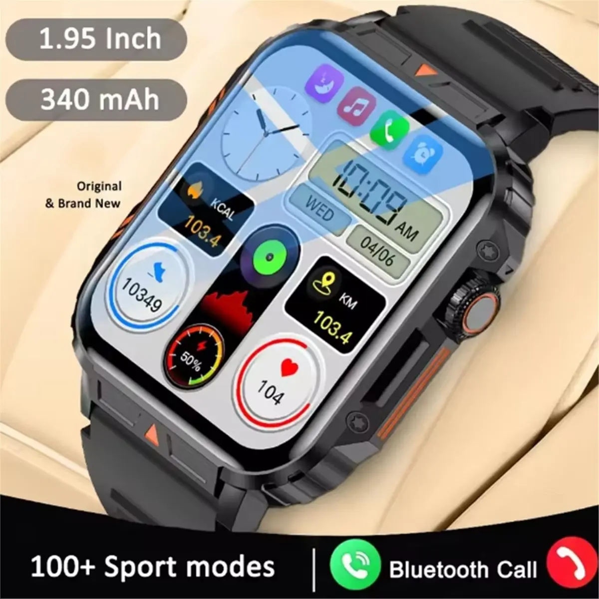 2026 New Men Smart Watch Health Monitor Bluetooth Call Smartwatch Fitness IP68 Waterproof Sports Watches for Women