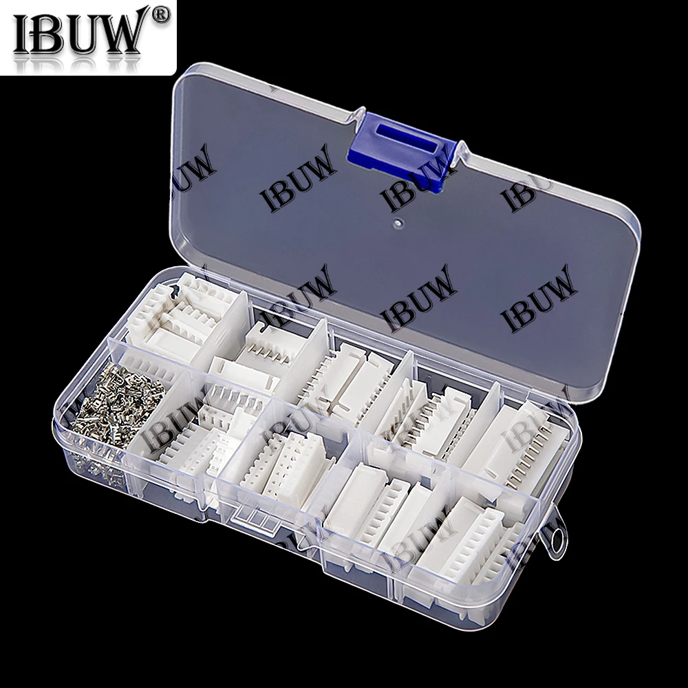 260PCS XH2.54 6/7/8/9/10 Pin Terminals Plastic Shell Male Female Plug  Socket Wire Connector XH 2.54 6P 7P 8P 9P 10P KIT 6-10P